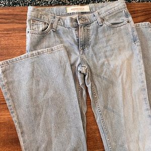 LOW RISE FLARE Jeans, Light wash